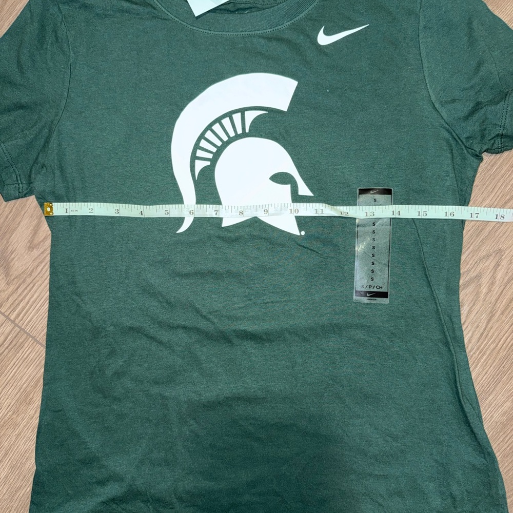 Nike Women's Green Michigan State Spartans Primetime Evergreen Logo T-Shirt - Picture 4 of 4